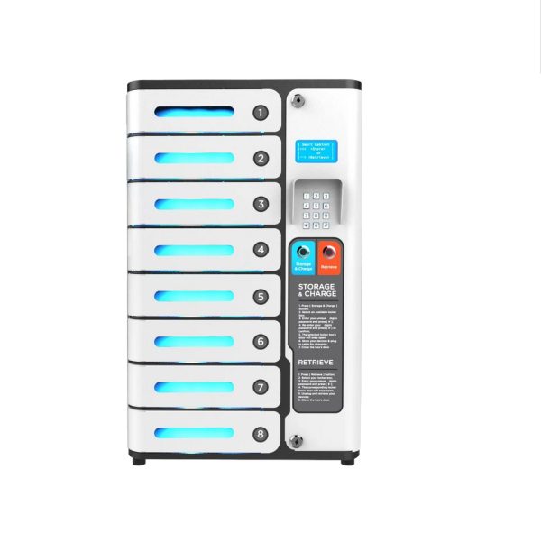 8 Bay Pin Code Charging Locker